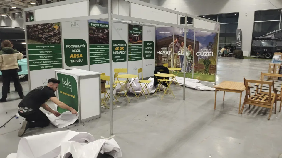 Fuar stand panel uygulaması gerçek saha uygulaması